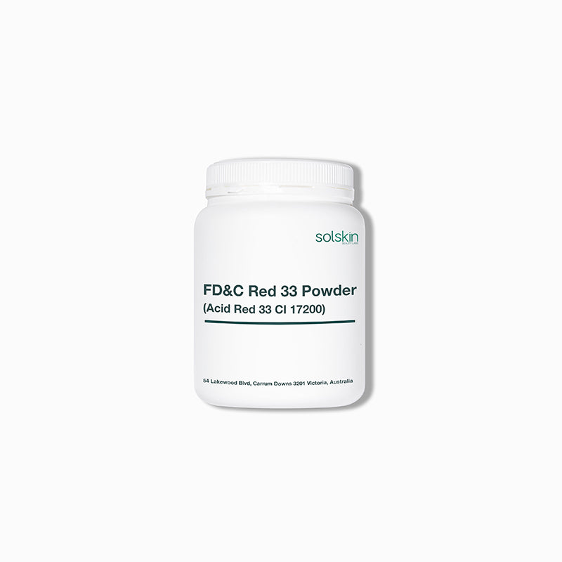 D&C Red 33 Powder (Acid Red 33 CI 17200) – Solskin Beauty Labs