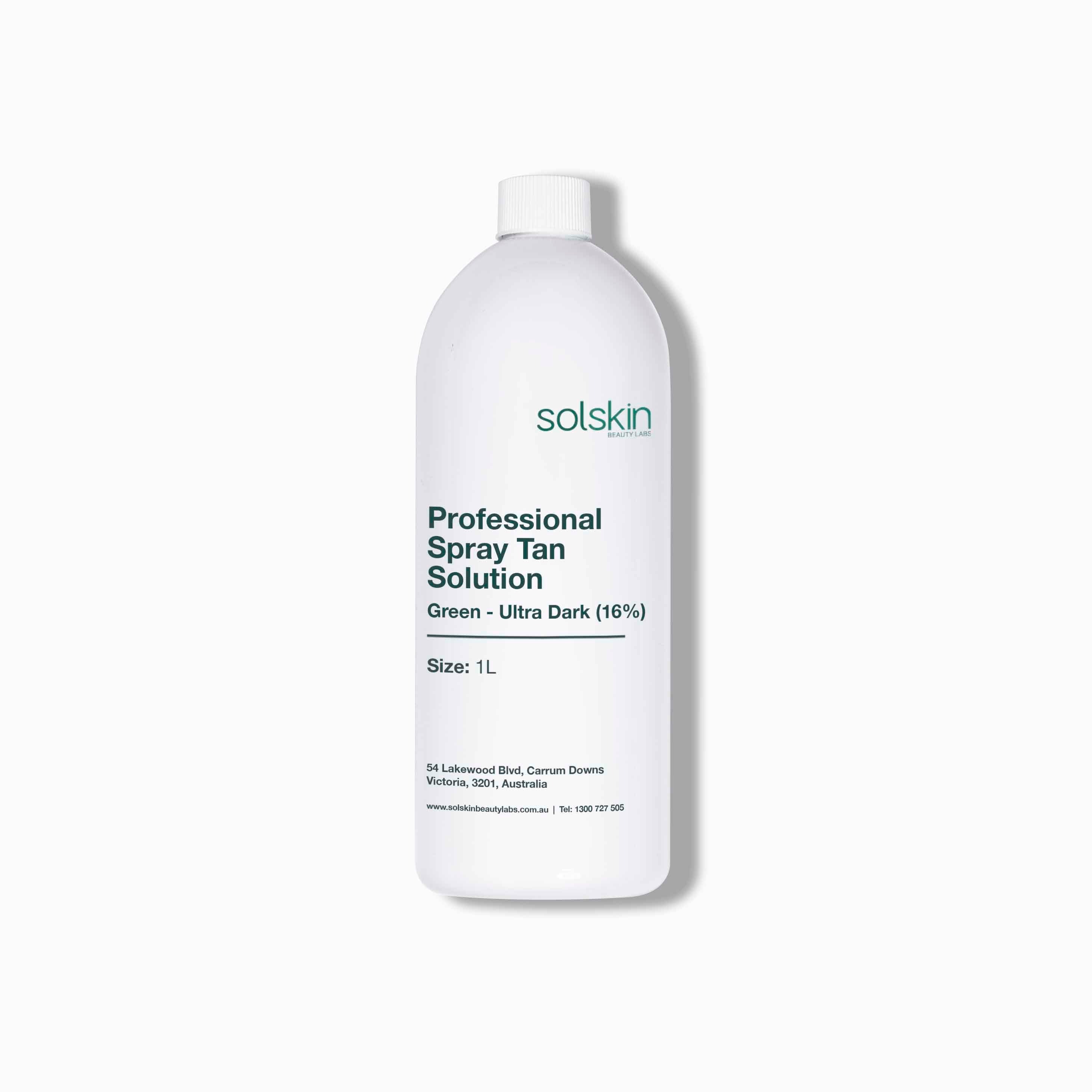 Professional Spray Tan Solution - Green - Ultra Dark (16%)